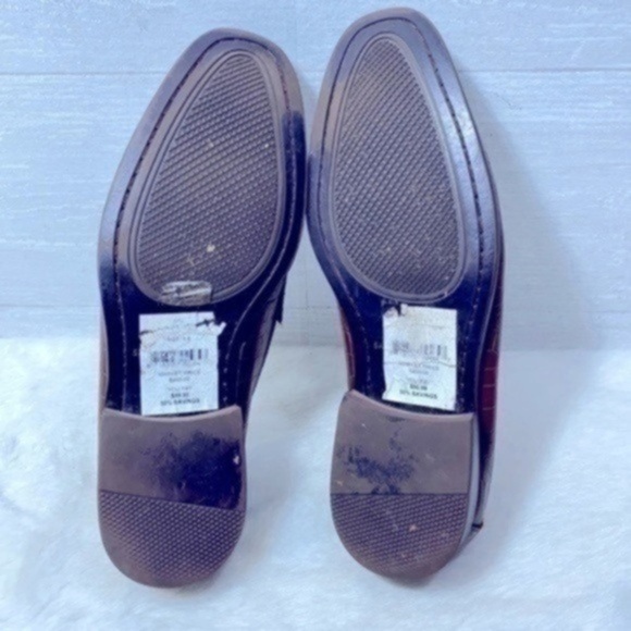 Saks Fifth Avenue Donatello Leather men’s Loafers Size 8.5 color Brown main image 4